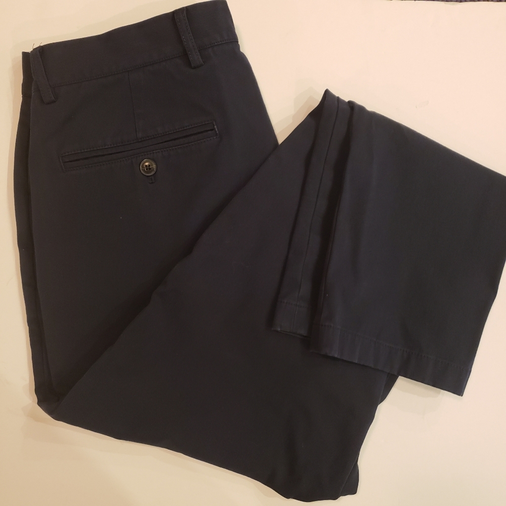 Club Monaco NAVY Mens CONNOR Chinos 33x32. Modern Slim Fit - Picture 4 of 9